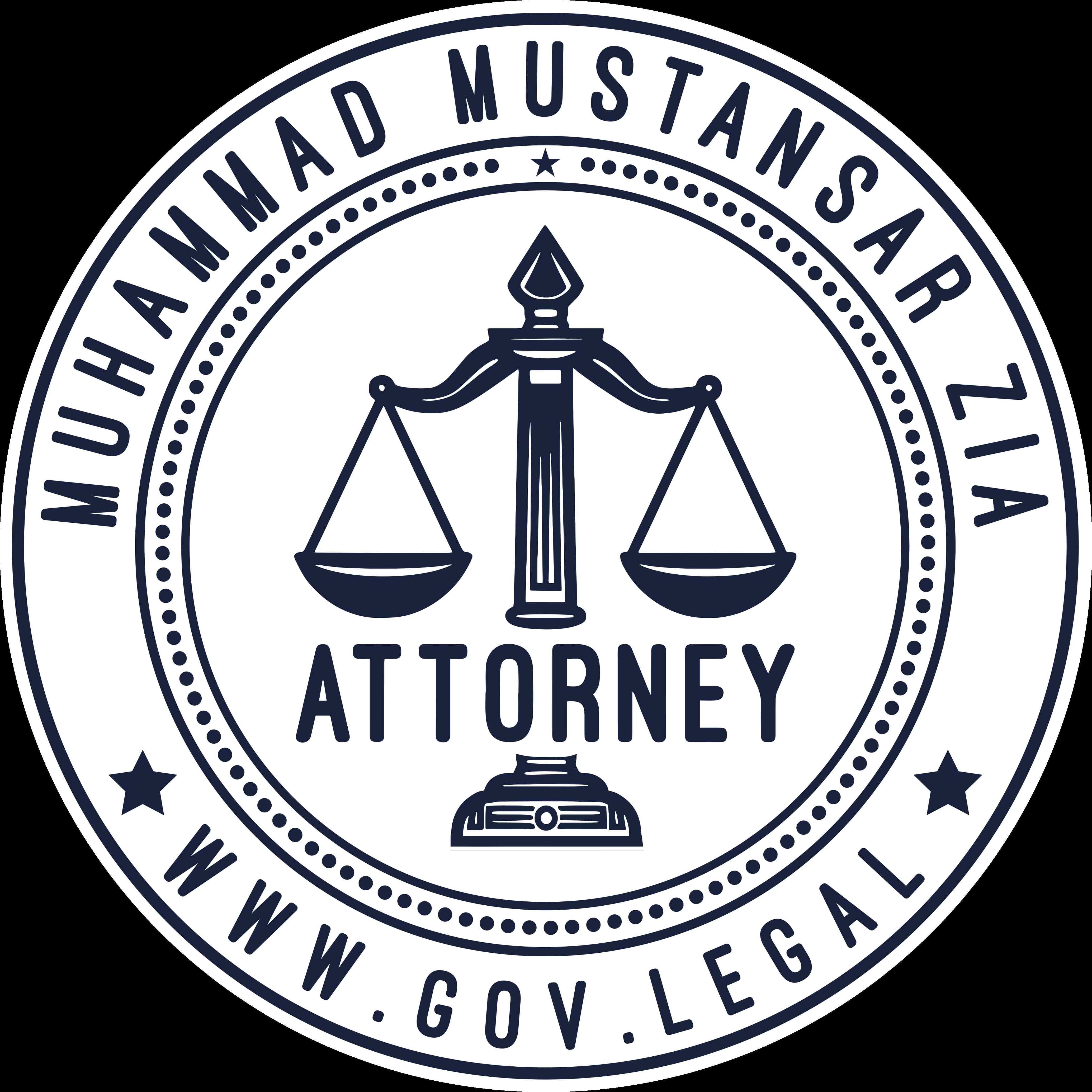 ATTORNEY AT LAW
MUHAMMAD MUSTANSAR ZIA